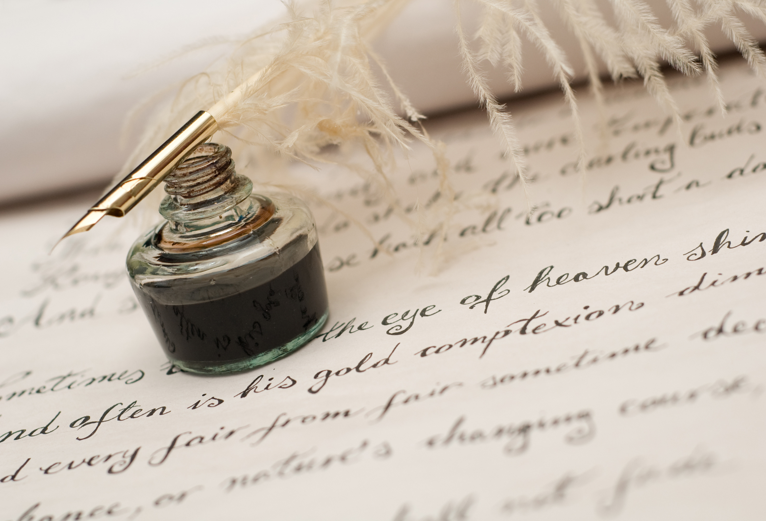 National Writing Day William Shakespeare Quill and Pen