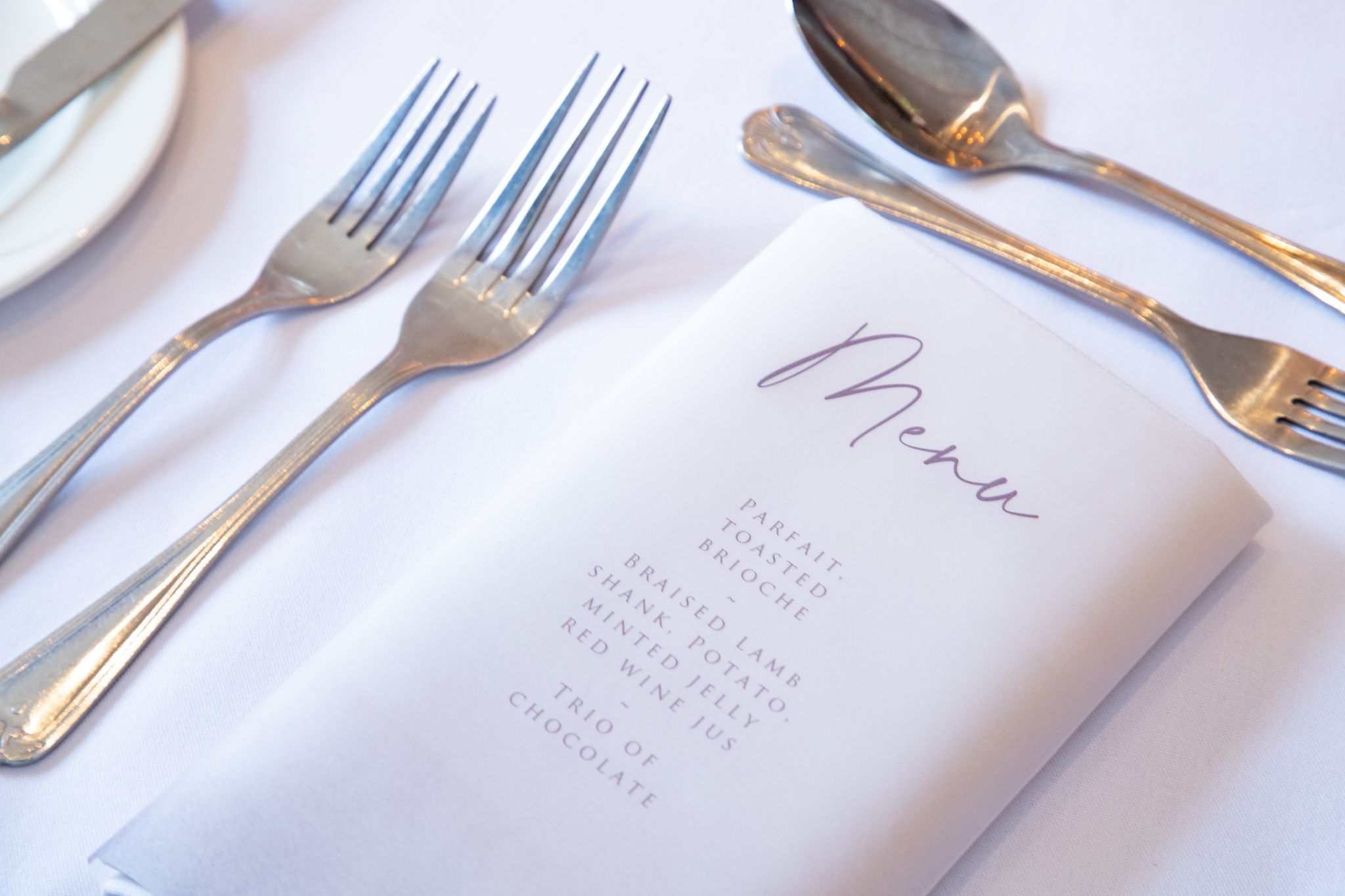 Wedding in Warwickshire | Our menu