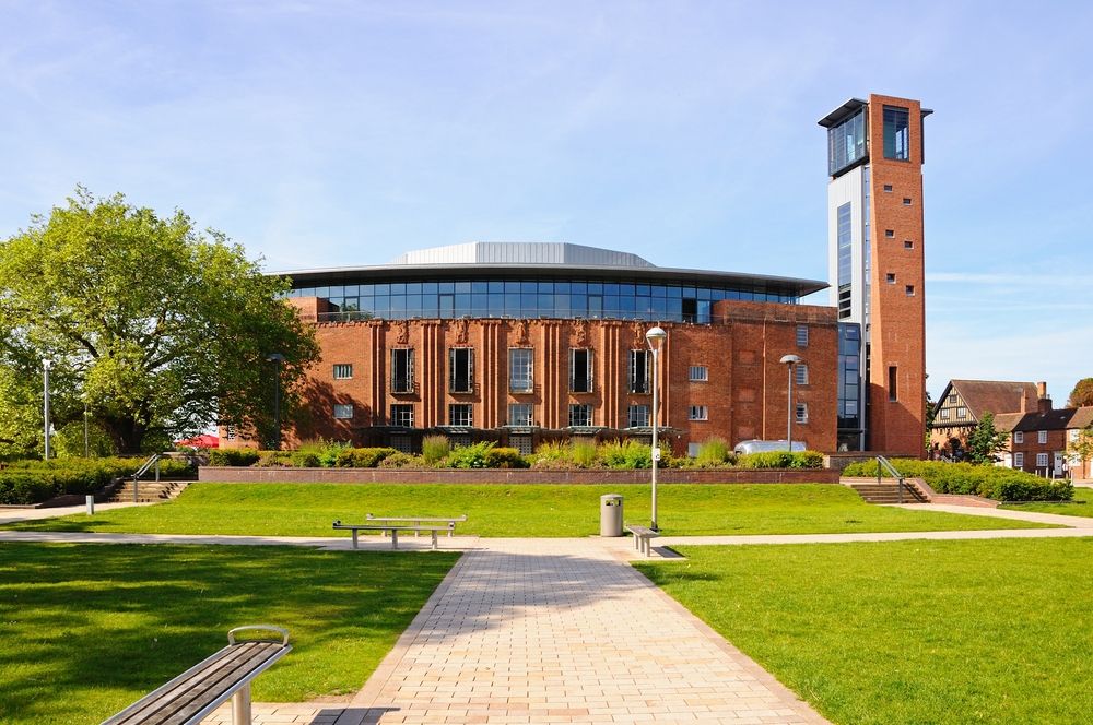 The front view of the Royal Shakespeare Theatre