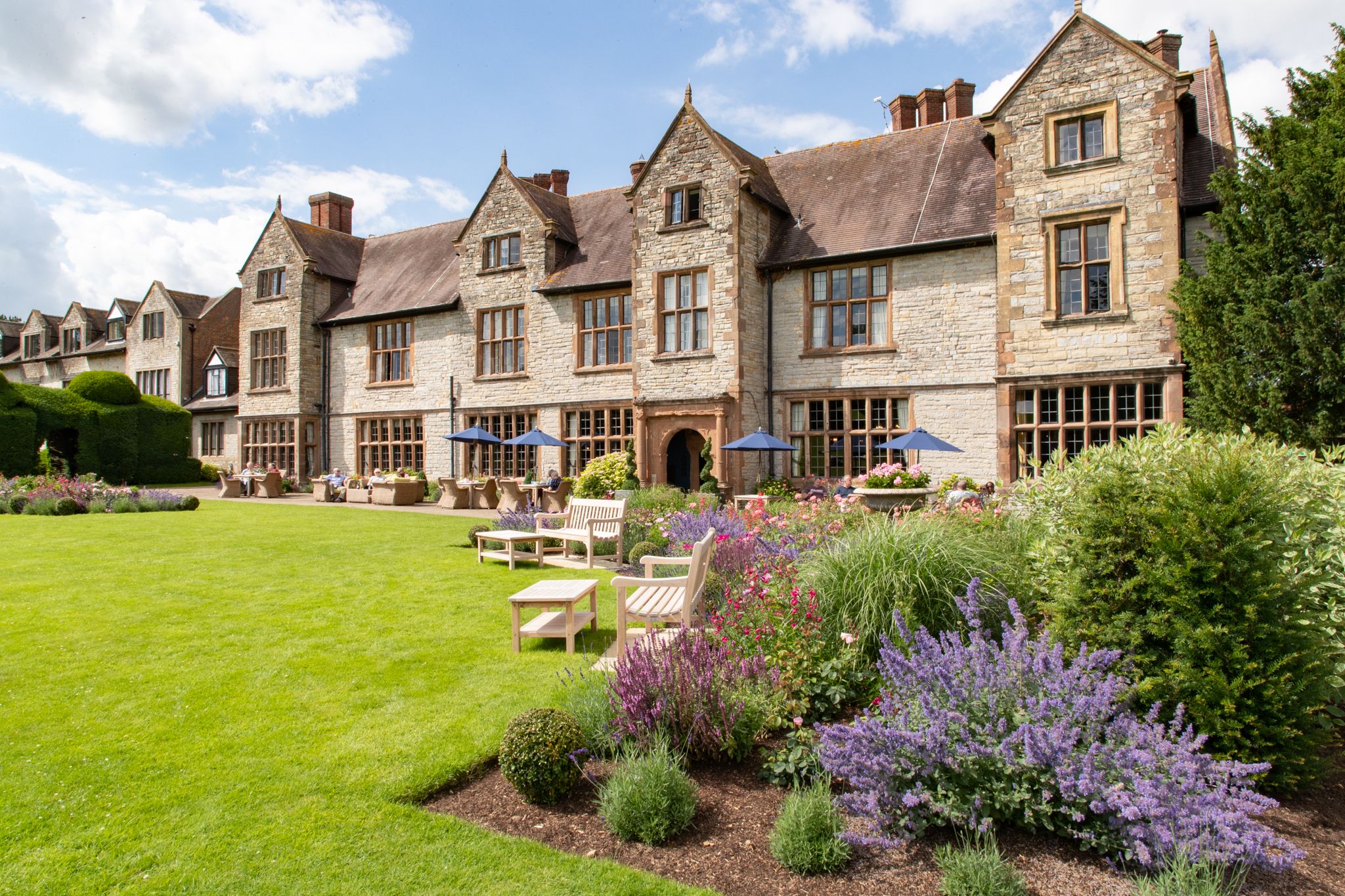 Take a stroll in the stunning surroundings of Billesley Manor Hotel & Spa