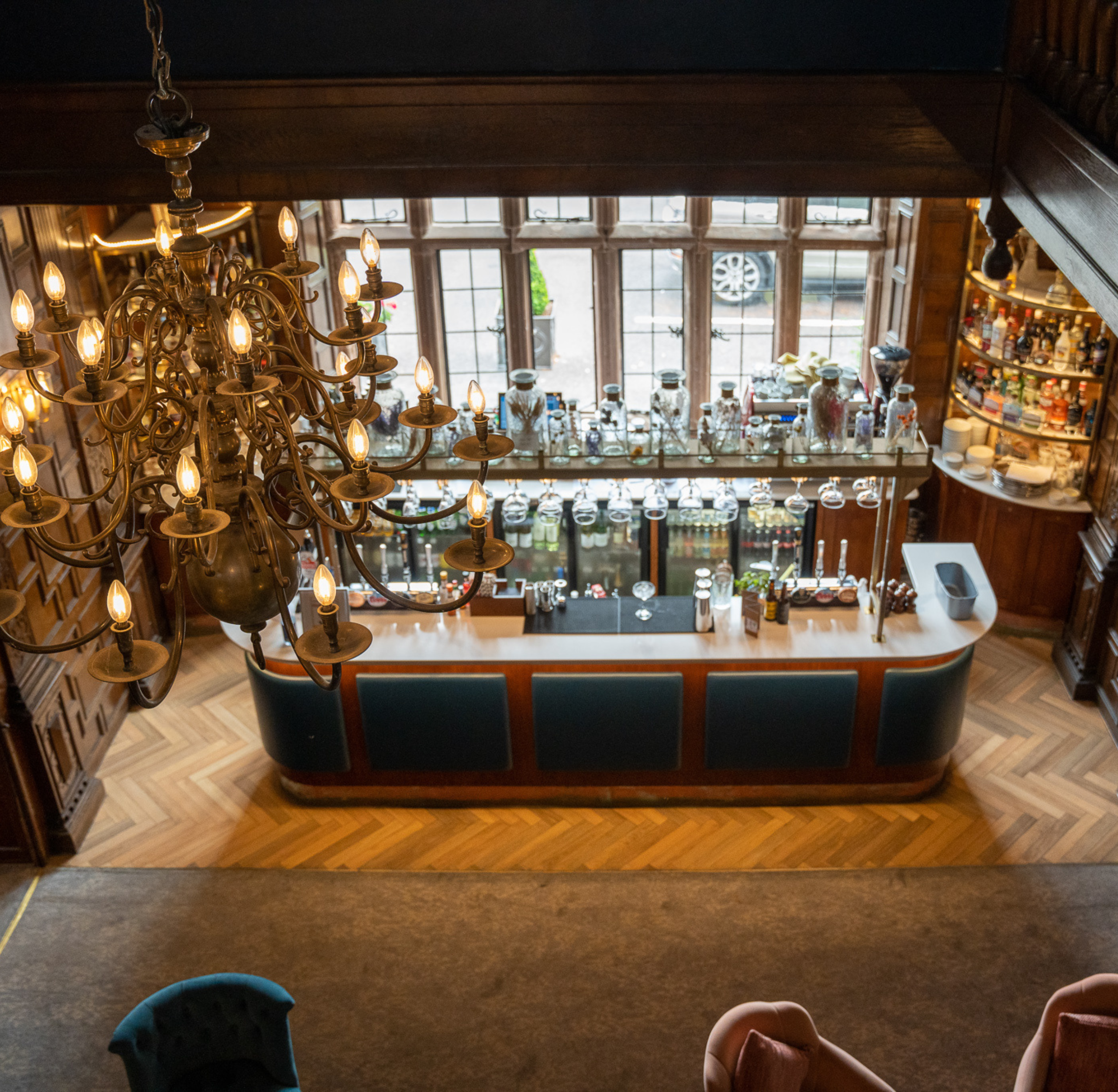 Bar area at Billesley Manor